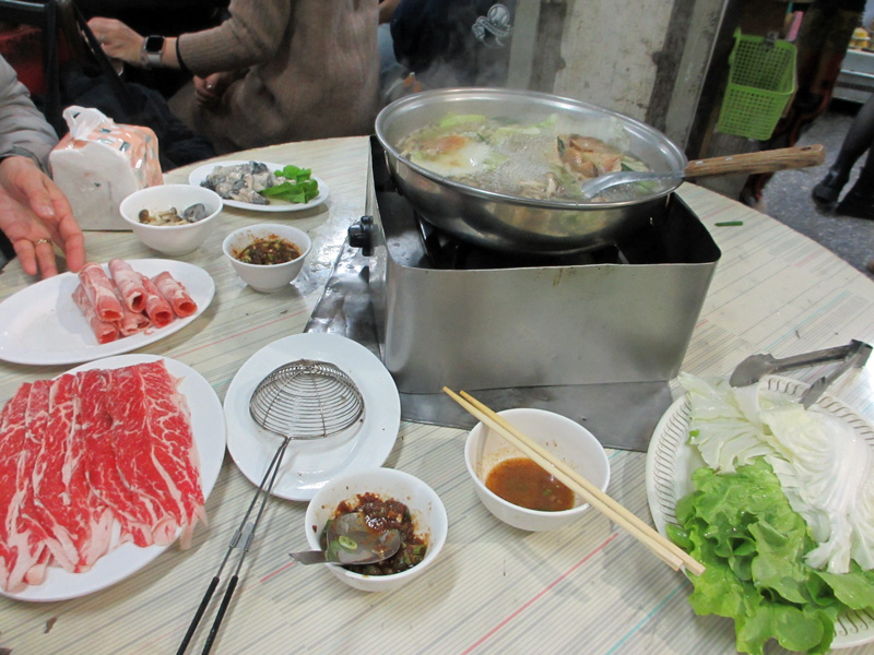 夕食は鍋